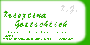 krisztina gottschlich business card